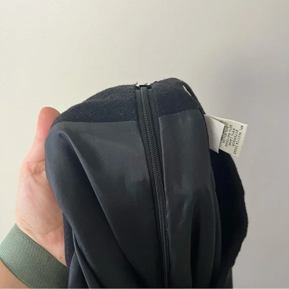 Eddie Bauer Black Wool Blend Maxi Skirt 12 - Picture 5 of 7